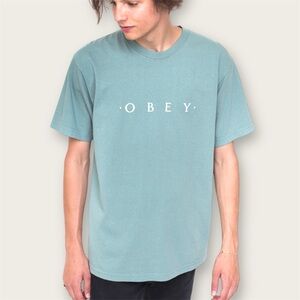 Obey | Novel Short Sleeve Oversized T-Shirt | Light Blue